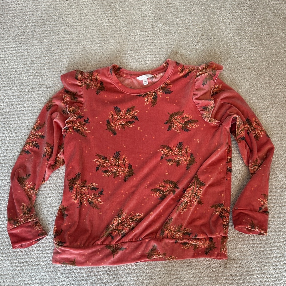 LC Lauren Conrad Pink Floral Top
